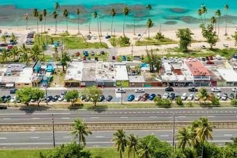 San Juan: Rainforest Waterslides & Beach Tour with Transport San Juan: El Yunque Rainforest and Luquillo Beach Day Tour