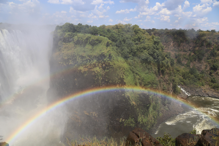 Visite privée des chutes Victoria avec déjeuner et vol en hélicoptère