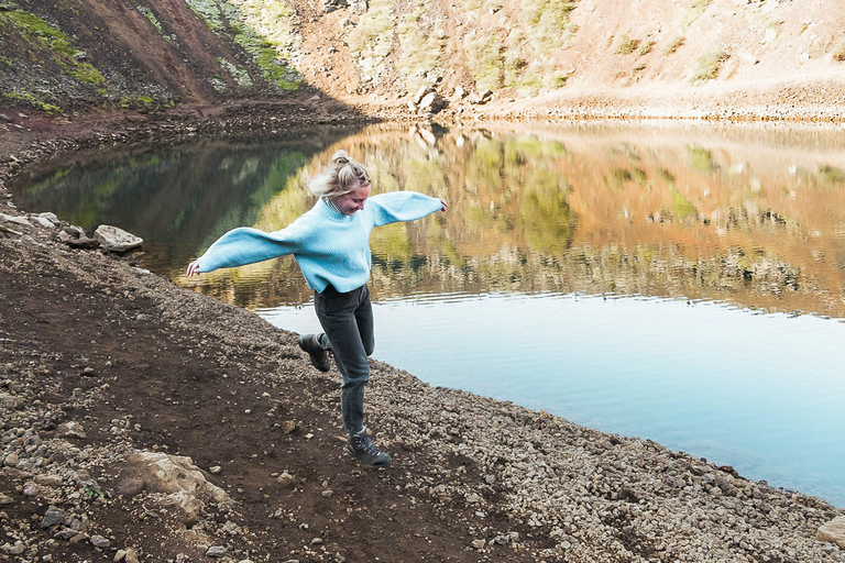 Reikiavik: tour de un día del Círculo Dorado y cráter KeriðTour con recogida en ubicaciones seleccionadas