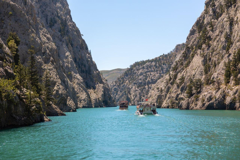 Da Alanya: Tour in barca del Canyon Verde con pranzo e bevande analcoliche