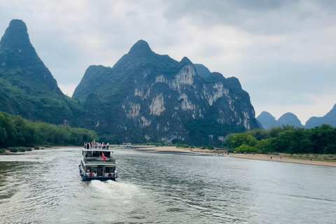 Guilin: 4 Star Luxury Li River Cruise with Buffet Lunch Lower Deck Seat
