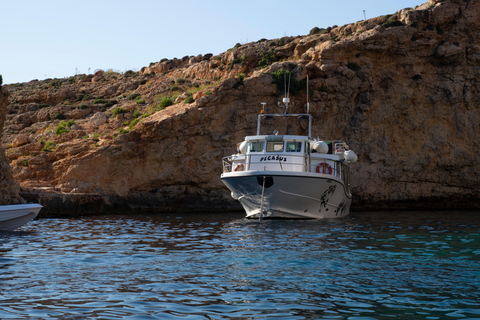 Mellieha: Crucero vespertino por 2 bahías Crystal &amp; Blue Lagoon