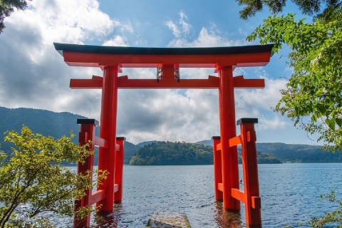 Tokyo : Excursion d'une journée autour du Mont Fuji, du lac Ashi, d'Owakudani et des OnsenPoint de rencontre à la gare JR de Tokyo 8h00