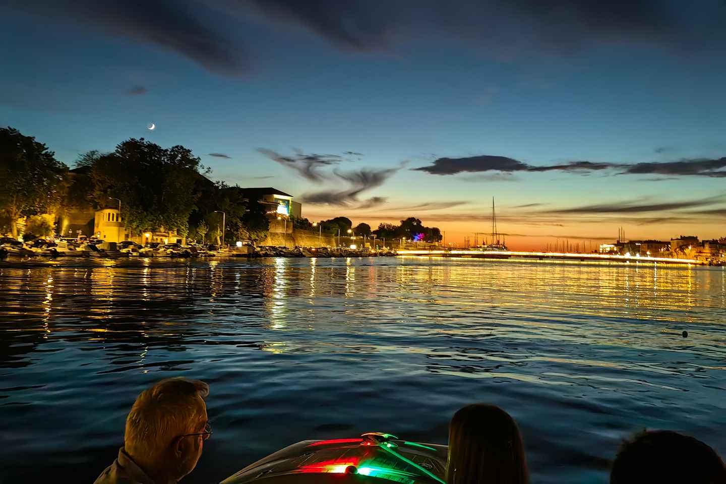Zadar: Sunset & Nighttime Cruise with Sparkling Wine