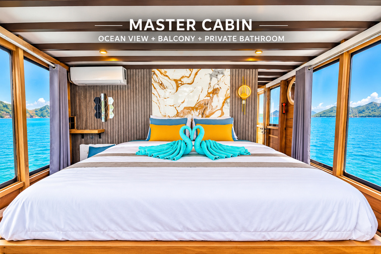 3-Day Komodo National Park Cruise with NK Superior Phinisi Sharing Cabin, Single Bed, Ocean View