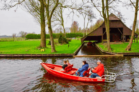 Från Amsterdam: Guidad dagsutflykt till Giethoorn med kanalkryssning