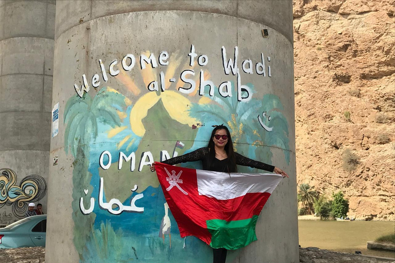 Shared Wadi Shab, Bimmah Sinkhole & Fins Beach