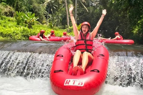 Ubud: Cave ATV, Lazy River Tubing & Zipline in Rice Terrace River Tubing only - No Other Activities