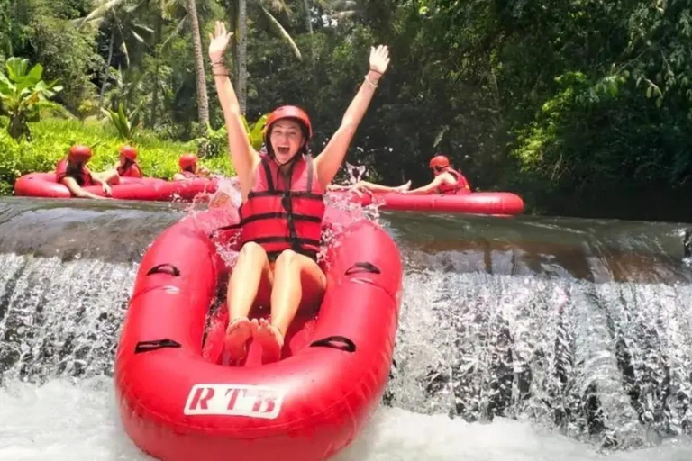 Ubud: Cave ATV, Lazy River Tubing & Zipline in Rice Terrace River Tubing only - No Other Activities
