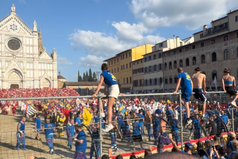 The Legendary Calcio Storico Fiorentino Experience Calcio Storico Fiorentino Semifinal Tour (TICKET INCLUDED)