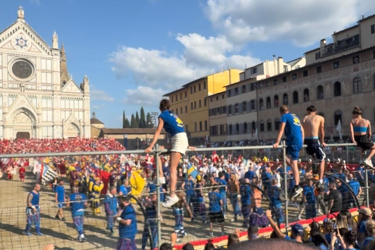 The Legendary Calcio Storico Fiorentino Experience Calcio Storico Fiorentino Semifinal Tour (TICKET INCLUDED)