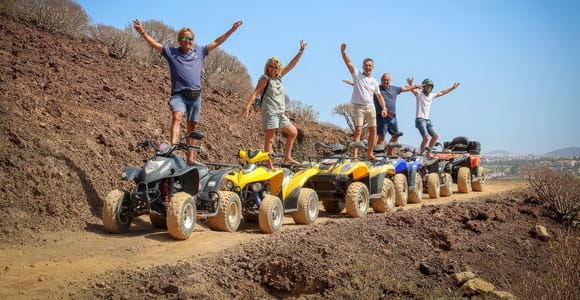 Tenerife: 100% Off-Road Quad Adventure with Pickups & Drinks