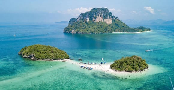 Krabi: 4 Islands by Longtail Boat with Lunch & Snorkeling