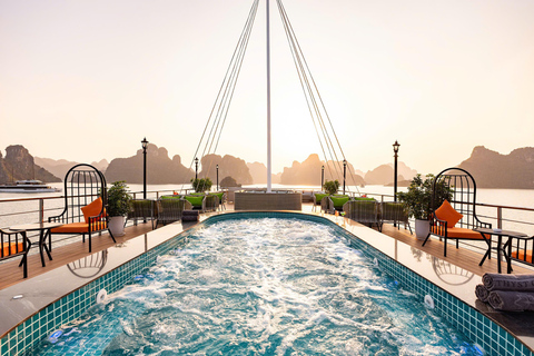 Hanói: Viagem de 1 dia à Baía de Ha Long - Cruzeiro de luxo AmethystCruzeiro de dia inteiro na Baía de Halong com Ametista (todos os destinos)