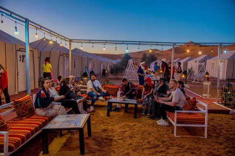 Marrakech: 3-Day Merzouga Desert Tour Camel & Sandboarding Deluxe Camp Tent (Recommended)