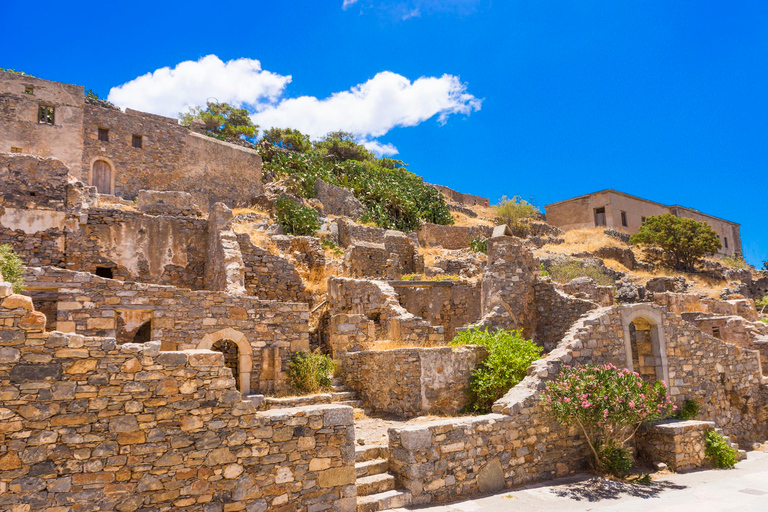 Heraklion Spinalonga Agios Nikol. Elounda all inn Boat + BBQ Pick up from Malia, Stalis, Hersonisos, Analipsi, & Gouves