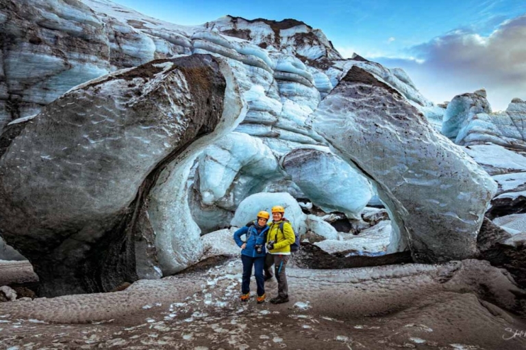 Z Reykjaviku: Jaskinia lodowa Katla i wycieczka po południowym wybrzeżuWycieczka z odbiorem z przystanku autobusowego nr 12 w Reykjaviku