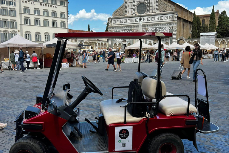 Florence: Private Guided Golf Cart Tour Senza Piazzale Michelangelo. Tour 1 ora.