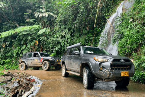 Depuis Medellín : expérience en 4x4 jusqu&#039;aux cascades de la rivière Melcocho