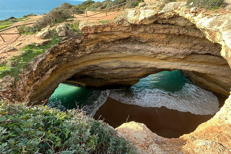 From Faro: Guided Caves, Beaches, Swimming & Hiking Day Tour