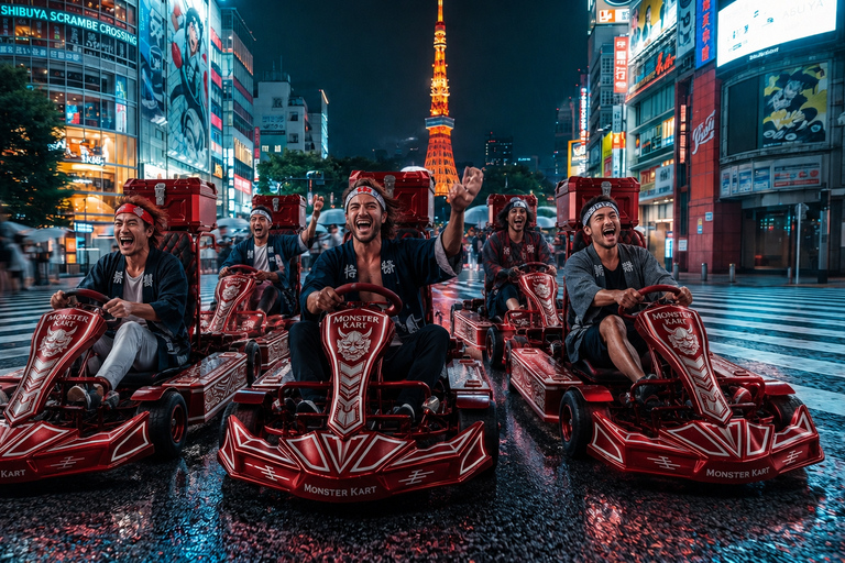 Tokyo: Shibuya & Harajuku Go-Kart Tour with Karaoke