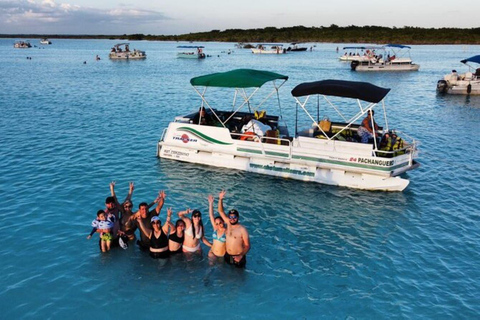 Cancún: Tour de un día completo por Bacalar, el cenote y la laguna