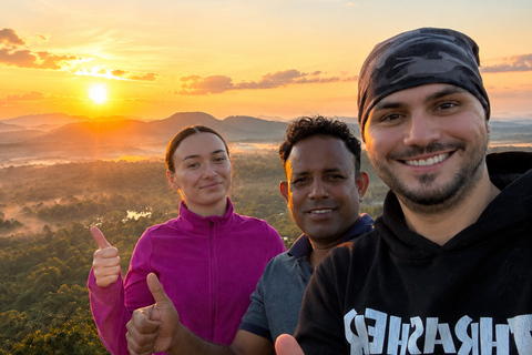 Sigiriya: Pidurangala Rock Sunrise / Sunset Hike with Pickup Sigiriya: Sunrise or Sunset Lion Rock Guided Climb