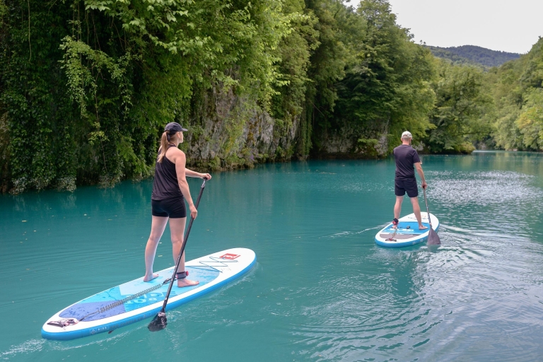 Halve dag stand-up paddle boarden op de Soča rivier