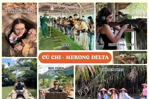 From HCM City: Cu Chi Tunnels and Mekong Delta Full-Day Tour