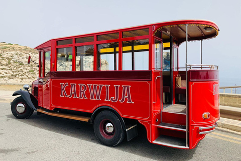 Malta: Autobús privado de época con chóferMalta: Autobús privado de época con chófer 4 horas