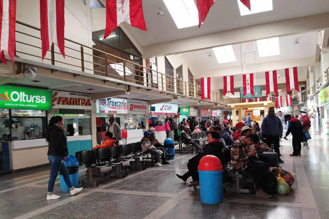 From Cusco : Transfer to the bus terminal