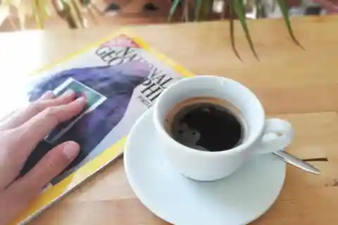 Fit und Kaffee Aktivität