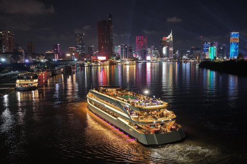 Romantic Dinner On Cruise On Saigon River With Fireworks Buffet Lunch Without Pick-Up