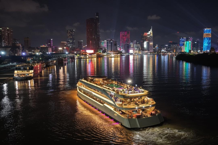 Romantic Dinner On Cruise On Saigon River With Fireworks Buffet Lunch Without Pick-Up