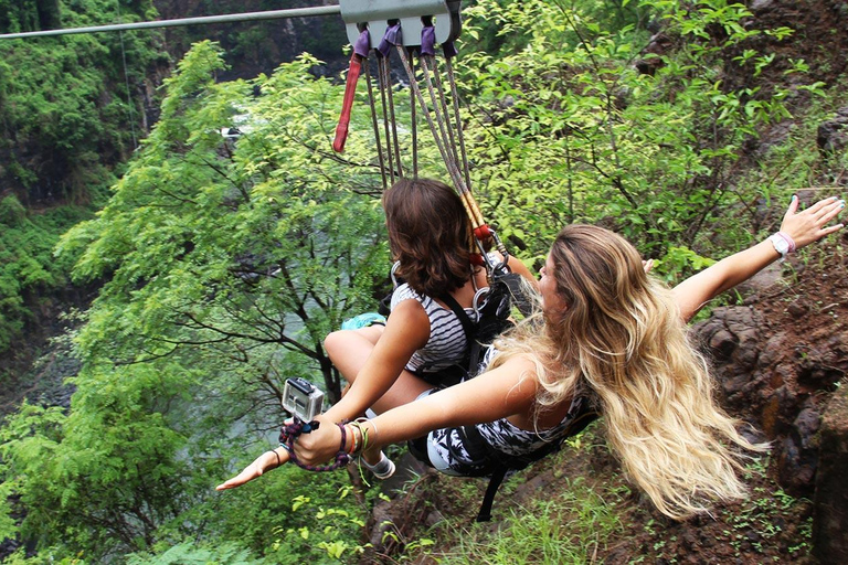 Livingstone: Mosi-oa-Tunya Park Safari and Zipline Tour