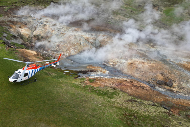 Reykjavik: schilderachtige helikoptervlucht en berglanding