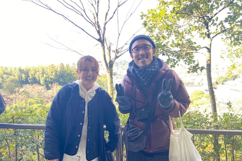 E-Bike Tour in Kyoto with Asuka, Japanese graduate student