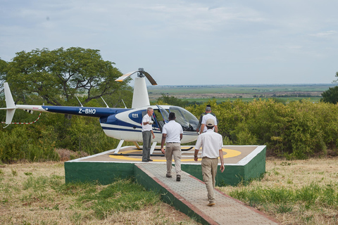 Desde Kasane: Vuelo de safari en helicóptero (Parque Nacional de Chobe)Vuelo de safari en helicóptero por Chobe con servicio de recogida y regreso