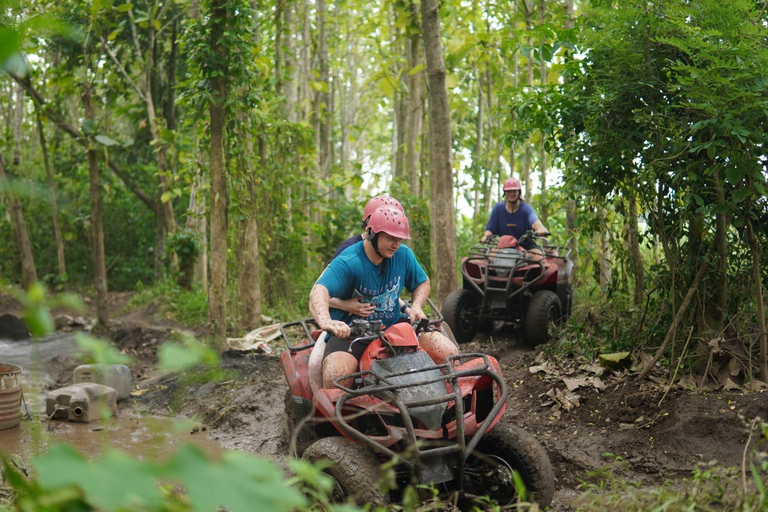 Ubud ATV through River, Cave, Waterfall & Rafting Package Rafting without Shuttle ( Optional with SHUTTLE AVAILABLE )