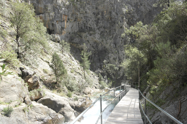 From city of Side: Excursion to Sapadere Canyon