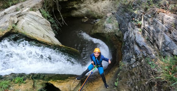 From Marbella: Guided Canyoning Tour at Sima del Diablo