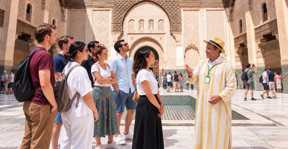 Marrakech: Madraza Ben Youssef, jardín secreto y visita a la medina