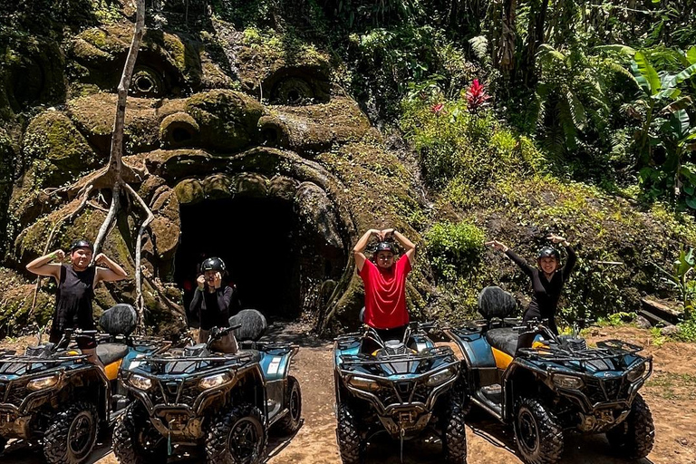 Bali: Waterval Gorilla Grot ATV Tocht en Ubud Rafting TochtSolo 250cc, Gorilla Grot ATV &amp; Ayung Rafting - Geen Transfers