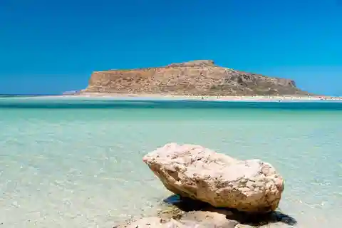 Chania: Gramvoussa-øya og Balos-lagunen