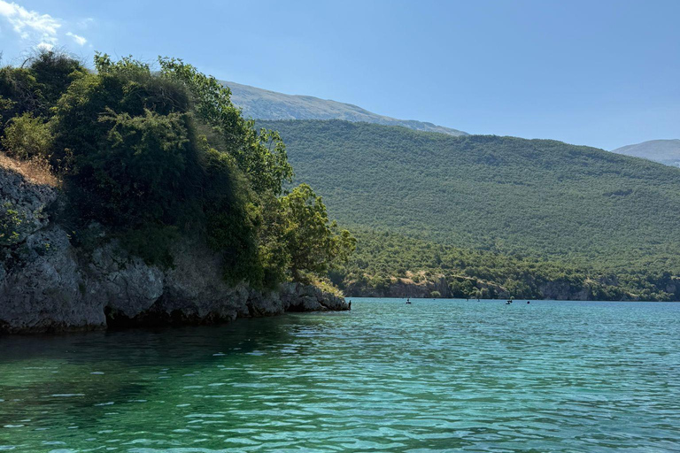 Kayaking Lake Ohrid with BBQ, from Ohrid.