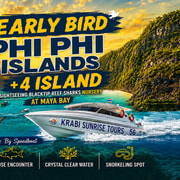 Krabi: Early Bird Phi Phi Island & 4 Islands by Speedboat