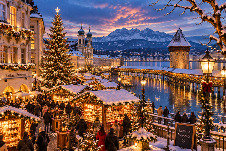 From Zurich: Lucerne & Basel Christmas Markets Private Trip