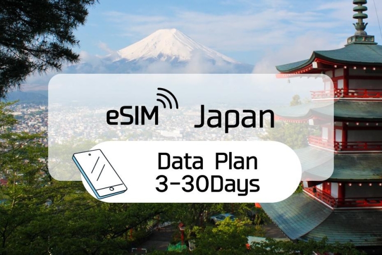 Japan: eSim Roaming Data Plan (0,5-2GB/dag)Dagelijks 500MB /30 dagen