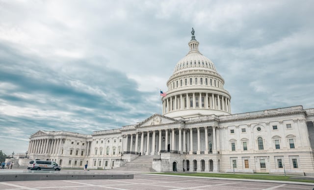 US Capitol with Library of Congress or Supreme Court Entry