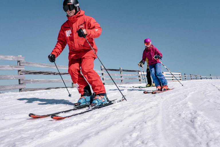 From Queenstown: Full-Day Ski or Snowboard Lesson + Gear Ski Package + Queenstown Transfers: Intermediate